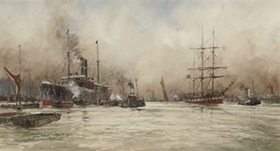 London's Waterway by William Minshall Birchall - Auction record, sale price, and art valuation. Compare with similar artists and explore comparable artworks.