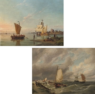 Rowing out at dusk; and A breezy day on the Dutch coast; a pair (2) by Pieter Christian Dommerson - Auction record, sale price, and art valuation. Compare with similar artists and explore comparable artworks.