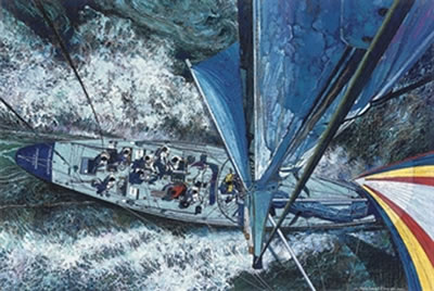Surging through the seas
