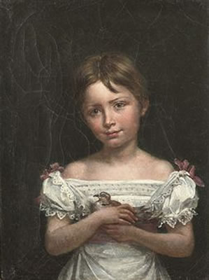 Fille avec la colombe