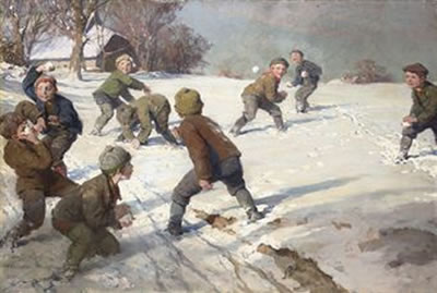 The snowball fight