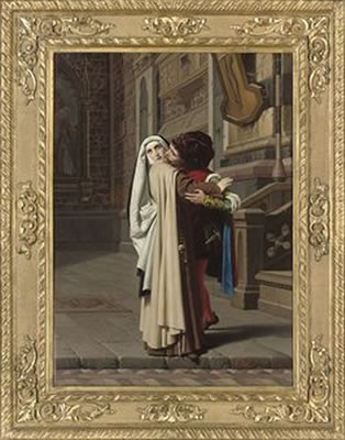 The embrace of Fra Filippo Lippi and Lucrezia Buti