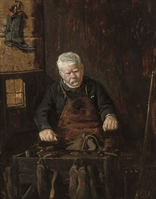 A cobbler at work