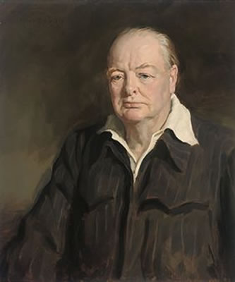Portrait of Winston Churchill by Amy Katherine Browning - Auction record, sale price, and art valuation. Compare with similar artists and explore comparable artworks.