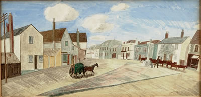 Sample artwork by Edward Bawden (1903 - 1989), known for painting, illustration, graphic art, furniture design, murals - View similar artists and auction records