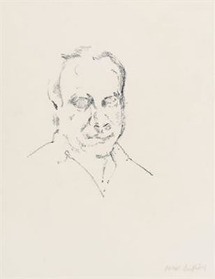 Portrait of Patrick Caulfield: Self-portrait