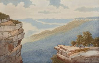 South Head, Sydney; and, The Blue Mountains by Gladstone Eyre - Auction record, sale price, and art valuation. Compare with similar artists and explore comparable artworks.