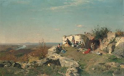 A picnic on the hill