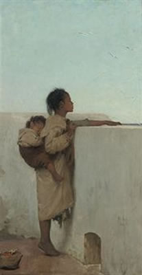 Looking out to sea, Tangiers