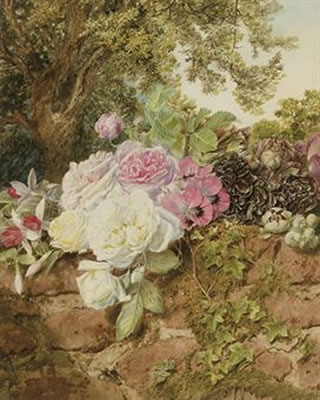 Sample artwork by Mary Elizabeth Duffield (1819 - 1914), known for still life painting - View similar artists and auction records