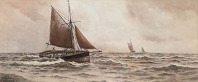 A grey day off Dover (illustrated); and Off the Goodwins (2) by William Henry Pearson - Auction record, sale price, and art valuation. Compare with similar artists and explore comparable artworks.