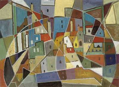 City by Menachem Helhorz-Or - Auction record, sale price, and art valuation. Compare with similar artists and explore comparable artworks.
