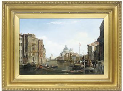 THE GRAND CANAL WITH SANTA MARIA DELLA SALUTE, VENICE by Alfred Pollentine - Auction record, sale price, and art valuation. Compare with similar artists and explore comparable artworks.