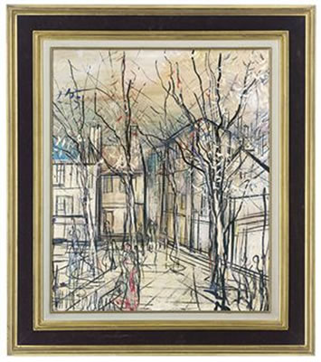 Sample artwork by Michel-Marie Poulain (1906 - 1991), known for painting - View similar artists and auction records