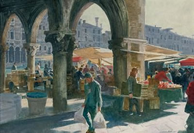 Sample artwork by Norman Hepple (1908 - 1994), known for painting, illustration, portrait - View similar artists and auction records