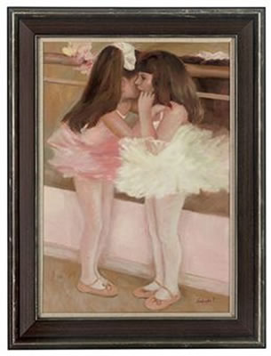 Young ballerinas by Olga Bodrova - Auction record, sale price, and art valuation. Compare with similar artists and explore comparable artworks.