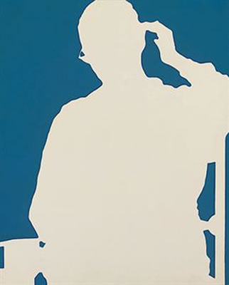 Ombre portée-bleu blanc