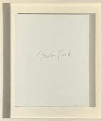 Portrait of Gavin Turk: Self-Portrait with Skull