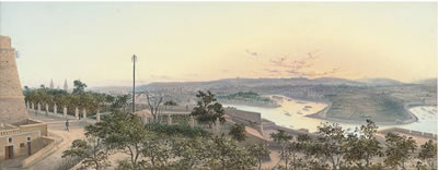 A panoramic view of Grand Harbour, Valletta