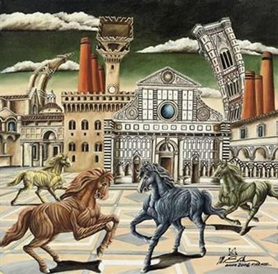 Firenze by Michele Evola - Auction record, sale price, and art valuation. Compare with similar artists and explore comparable artworks.