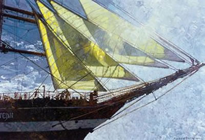 Sun through the sails