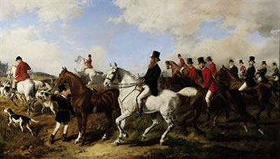 John Poyntz, 5th Earl Spencer (1835-1910) with the Ward Union Hunt, 1877.