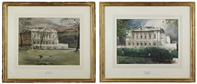 Two views of Spencer House (2) by Leslie Charles Worth - Auction record, sale price, and art valuation. Compare with similar artists and explore comparable artworks.
