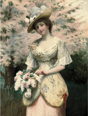 A basket of lilac by George A Gaskell - Auction record, sale price, and art valuation. Compare with similar artists and explore comparable artworks.