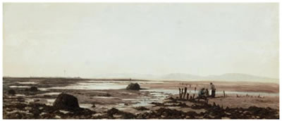 Gathering Mussels by James Whaite - Auction record, sale price, and art valuation. Compare with similar artists and explore comparable artworks.