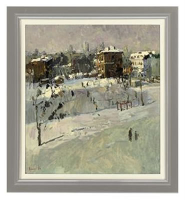 Paris suburb, winter