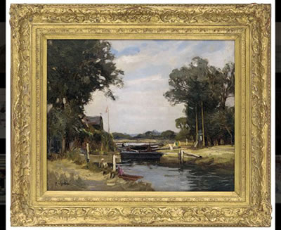 At the lock gate
