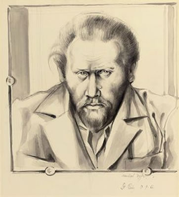 Portrait of Michael Ayrton: Self-portrait