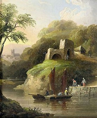 Landkey Lime Kilne, North Devon; and Cottage scene near Exeter
