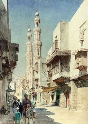 Twin minarets