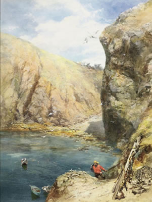 The landing place at Havre Gosselin, Sark