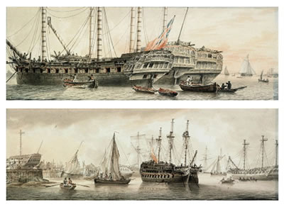 The Honourable East India Company's ships Devonshire, Woodford and Lord Duncan lying on the Thames off Blackwall (illustrated) ; View of Battersea; and View of Penny's Dockyard at Blackwall (illustrated) (3) by Samuel Atkins - Auction record, sale price, and art valuation. Compare with similar artists and explore comparable artworks.