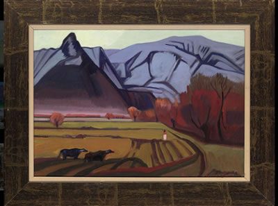 Purple mountains