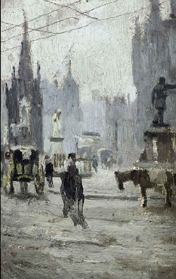 Study for Albert Square by Pierre Adolphe Valette - Auction record, sale price, and art valuation. Compare with similar artists and explore comparable artworks.
