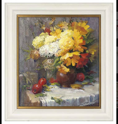 Summer flowers on a table