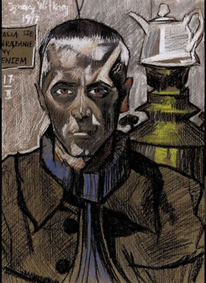 Portrait of Stanislaw Ignacy Witkiewicz: Self-portrait