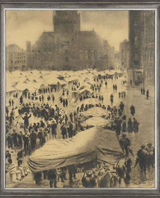 Market day, Bruges