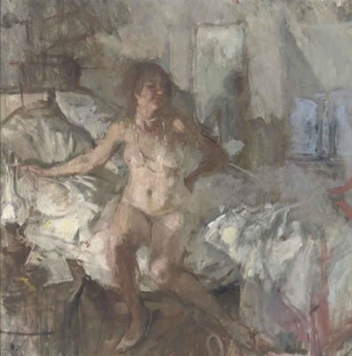 Nude with Oil Lamp (White Necklace)