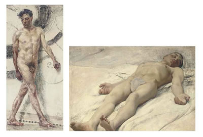 The artist's model; and male nude (2)