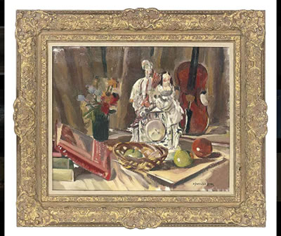 Sample artwork by Montague Leder (c. 1900 - 1972), known for painting - View similar artists and auction records