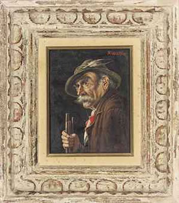 The old hunter; and A portrait of a man, half-length, in a green coat