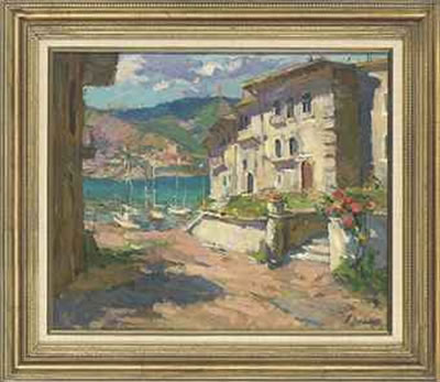Mediterranean view by Anatoly Yanev - Auction record, sale price, and art valuation. Compare with similar artists and explore comparable artworks.