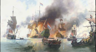 The battle of Terschelling, 1666