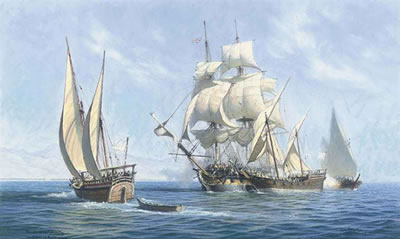 Sketch for 'The Taking of the Minerva' by John Michael Groves - Auction record, sale price, and art valuation. Compare with similar artists and explore comparable artworks.
