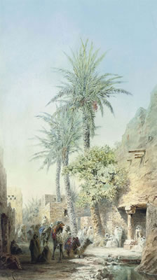 Bedouins at the city walls