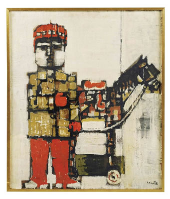 Sample artwork by Jose Vento Ruiz (1925 - 2005), known for abstract painting - View similar artists and auction records